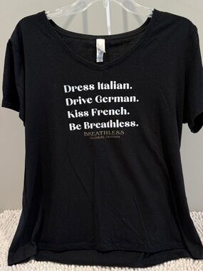 Breathless Winery Healdsburg CA Graphic Tee XL